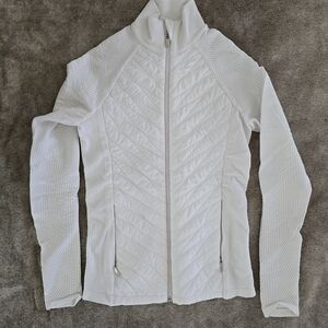 Athleta Women's White Quilted Jacket